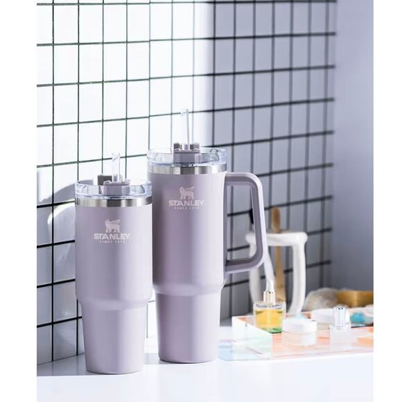 ABALONE Stanley Adventure Quencher Travel Tumbler 40 oz Light Purple Lavender - Picture 5 of 9